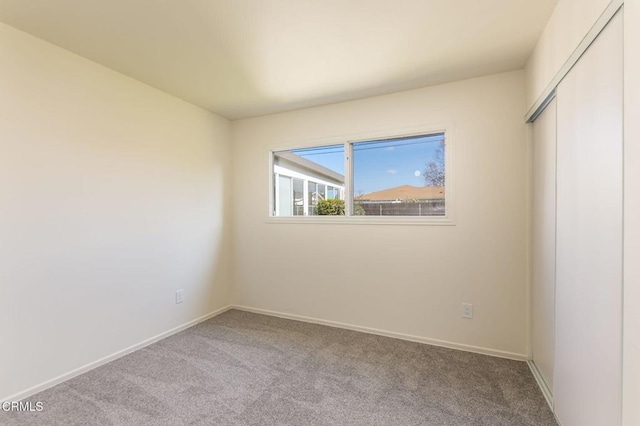 view of carpeted empty room