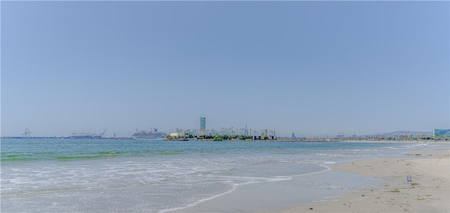 property view of water with a view of the beach