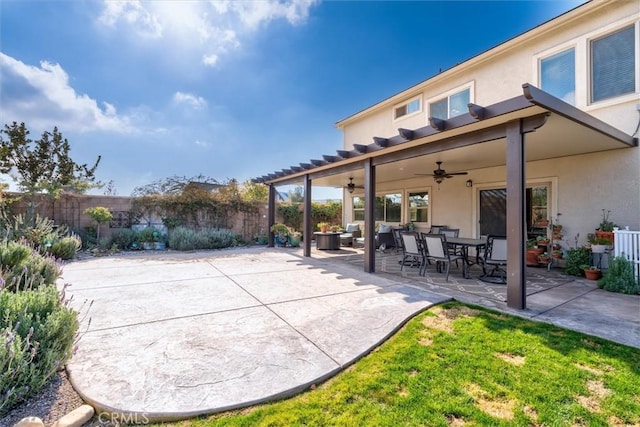 315 Timberline Way S, Madera, CA 93636 - view of patio / terrace featuring ceiling fan