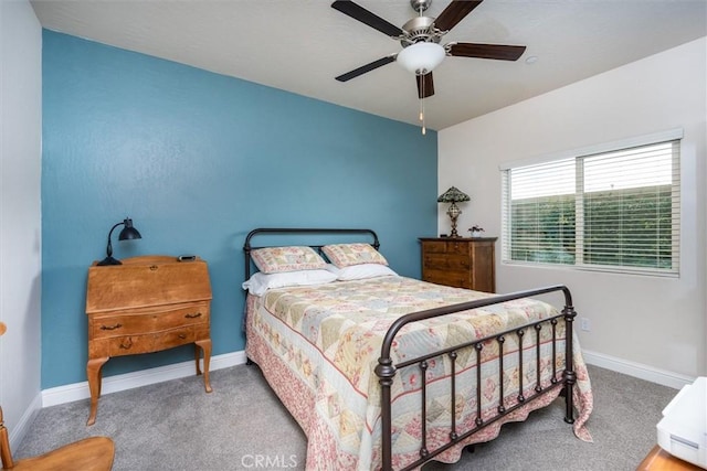 315 Timberline Way S, Madera, CA 93636 - bedroom featuring carpet flooring, baseboards, and ceiling fan