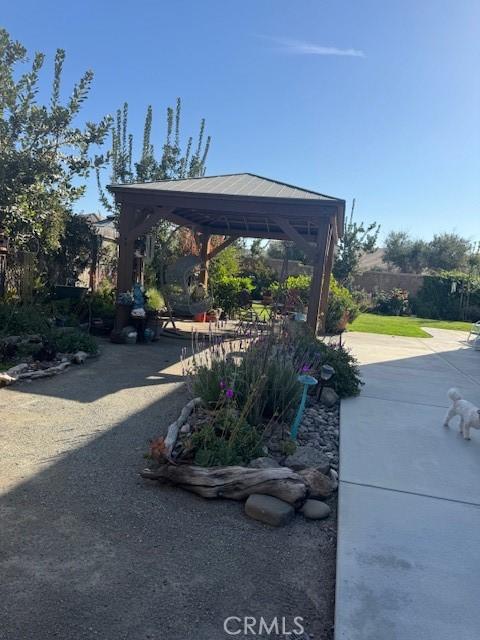 315 Timberline Way S, Madera, CA 93636 - view of patio / terrace with a gazebo and a detached carport