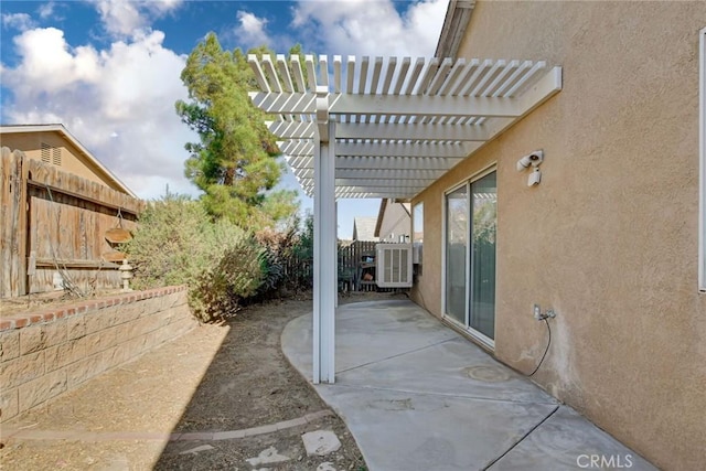 view of patio / terrace with a pergola