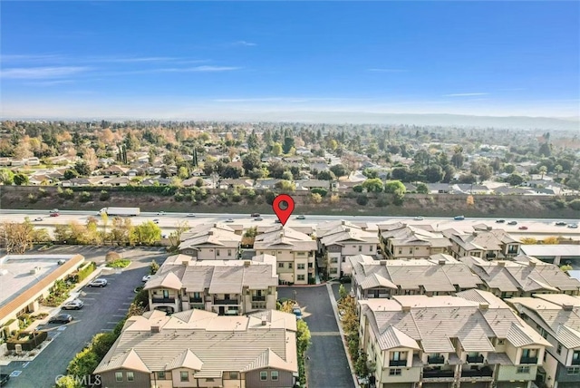 aerial view featuring a residential view