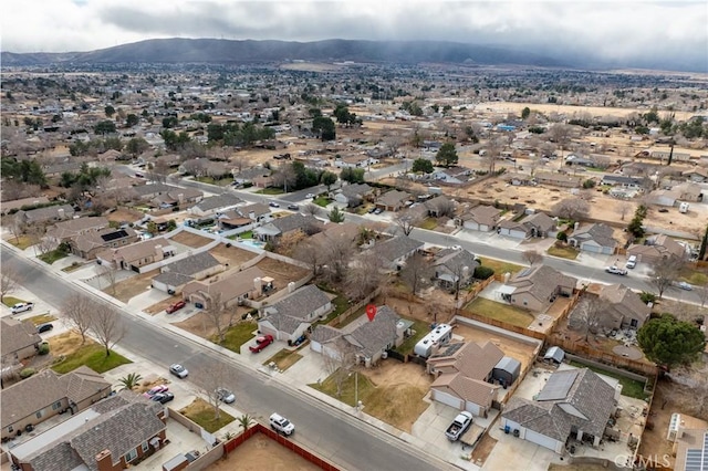 aerial view featuring a mountain view