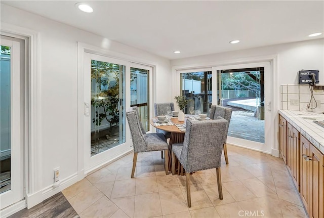 23216 Park Esperanza, Calabasas, CA 91302 - dining area featuring recessed lighting and baseboards