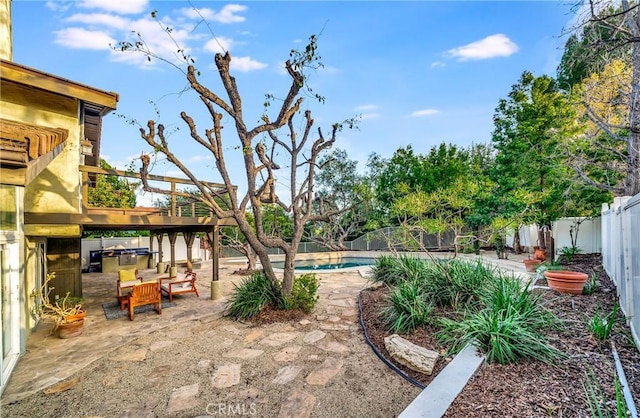 23216 Park Esperanza, Calabasas, CA 91302 - fenced backyard with a patio area
