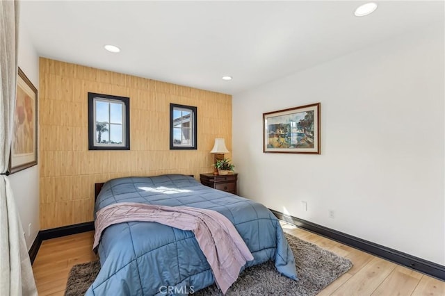 bedroom featuring hardwood / wood-style floors