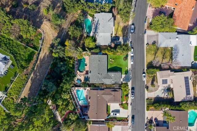 drone / aerial view featuring a residential view