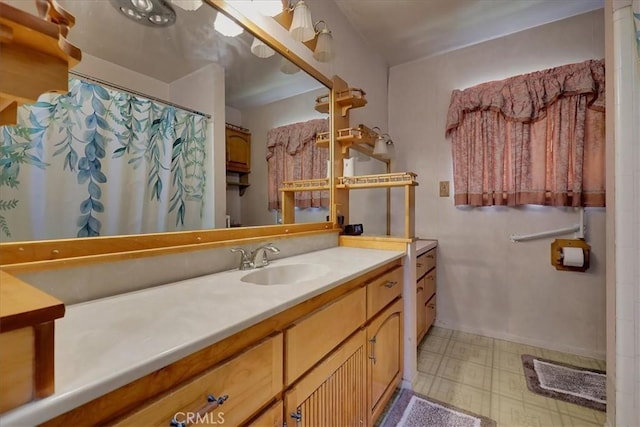 bathroom with vanity