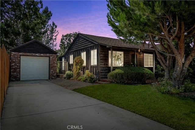 26357 Hillcrest Ave, Lomita, CA 90717 - single story home featuring an outbuilding, concrete driveway, a front yard, and a detached garage