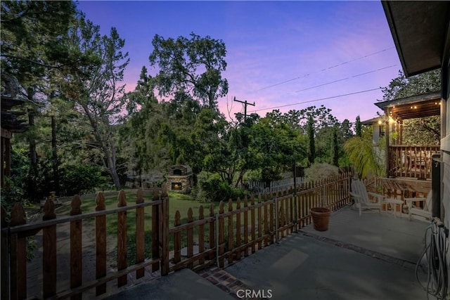 26357 Hillcrest Ave, Lomita, CA 90717 - view of patio terrace at dusk