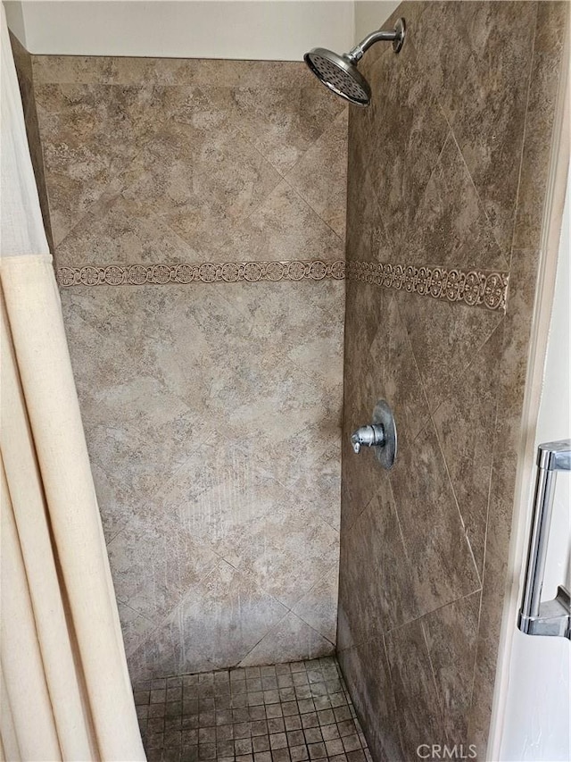 details with tiled shower