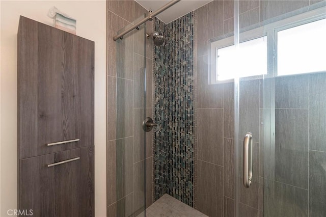 bathroom with walk in shower