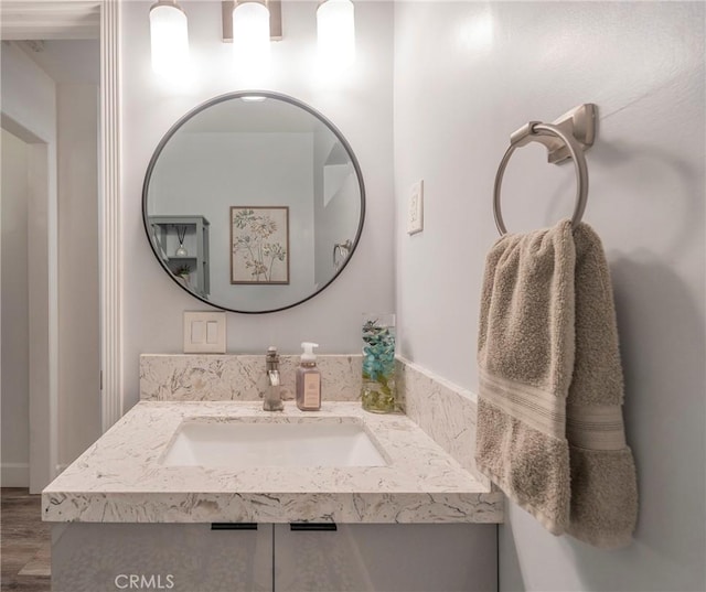 bathroom featuring vanity