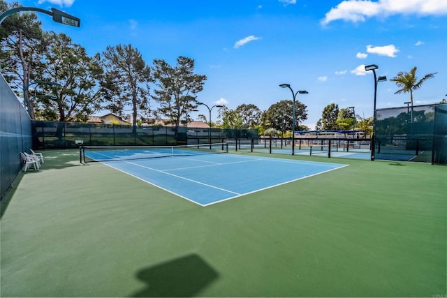 view of sport court