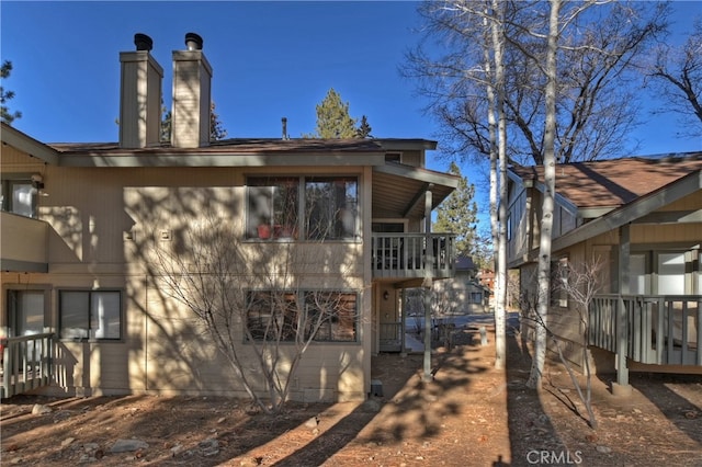 view of rear view of property