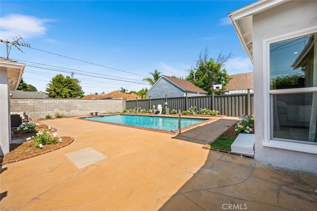 view of pool with a patio area