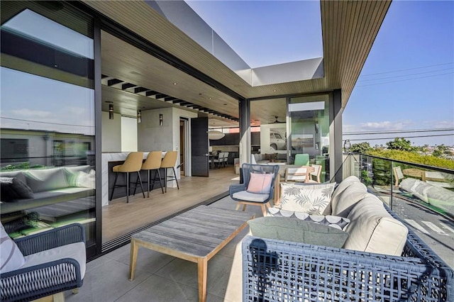 view of patio / terrace featuring outdoor lounge area