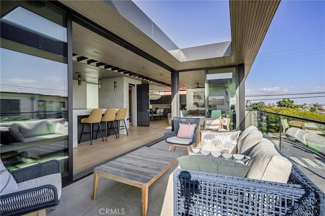 405 26th St, Manhattan Beach, CA 90266 - balcony with an outdoor living space and exterior bar