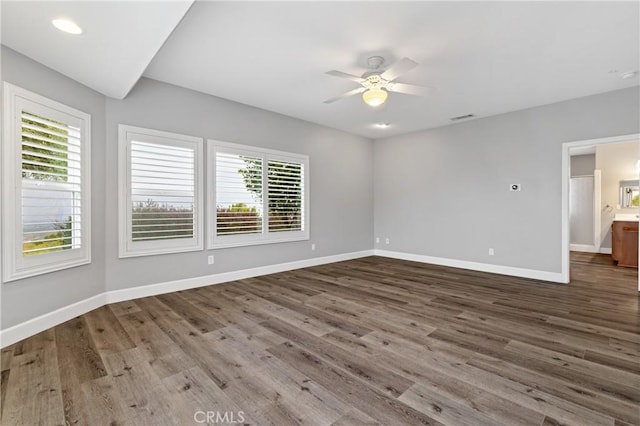40040 Parado Del Sol Dr, Temecula, CA 92592 - unfurnished room featuring ceiling fan and wood finished floors