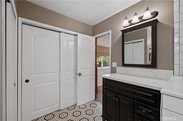 bathroom with vanity