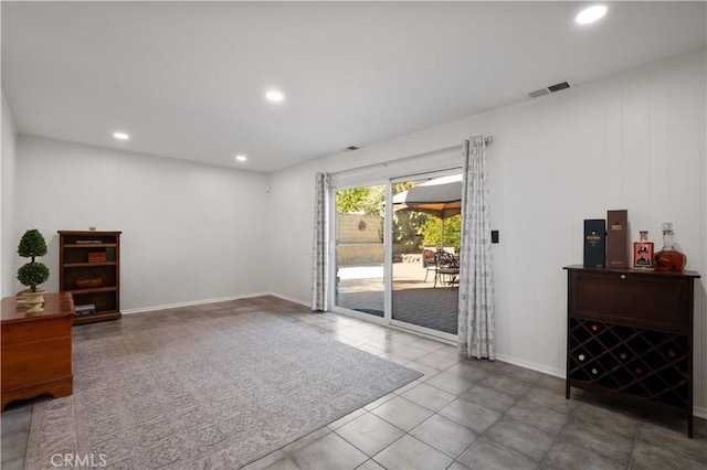 interior space featuring tile patterned floors