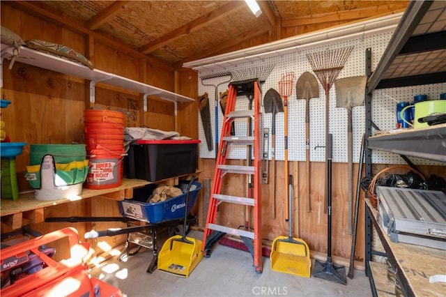 view of storage room