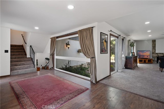 interior space featuring hardwood / wood-style floors