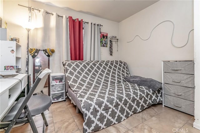 view of tiled bedroom