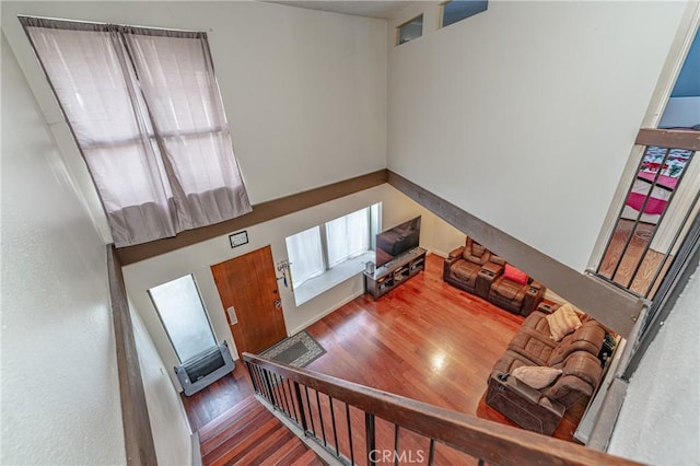 entryway featuring wood-type flooring