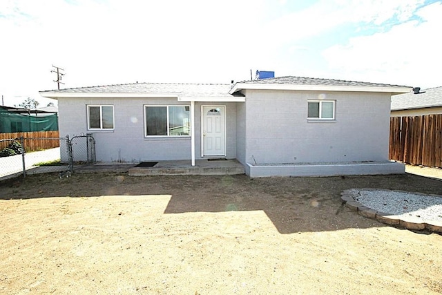 view of rear view of property