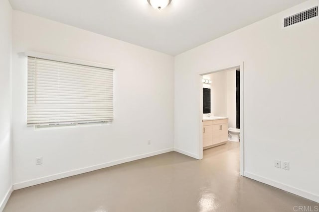 view of spare room