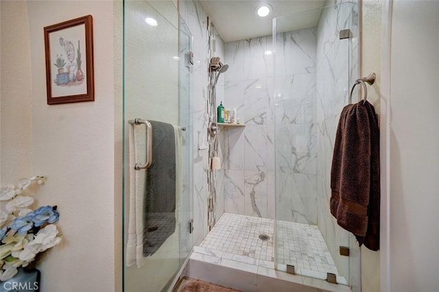 bathroom with walk in shower