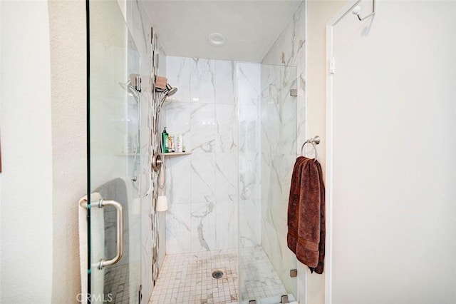 bathroom with walk in shower