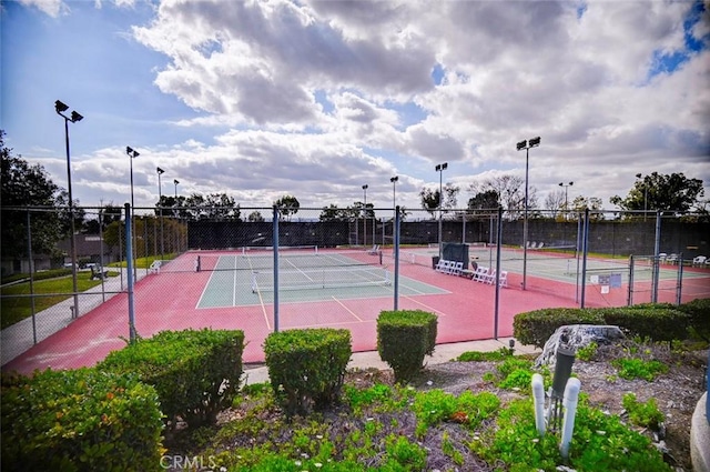 view of tennis court