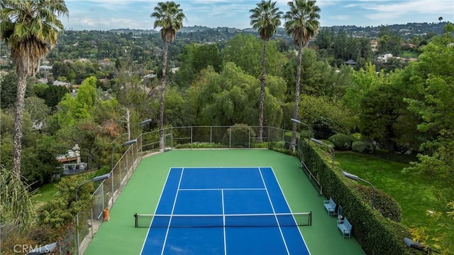 view of sport court