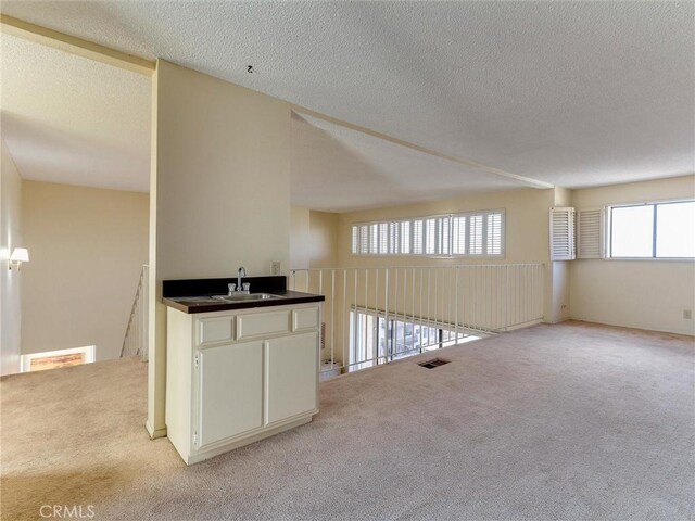 1923 Molino Ave Unit 303, Signal Hill, CA 90755 - empty room featuring a sink, light carpet, and a textured ceiling