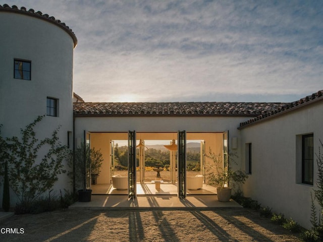 exterior space with a patio