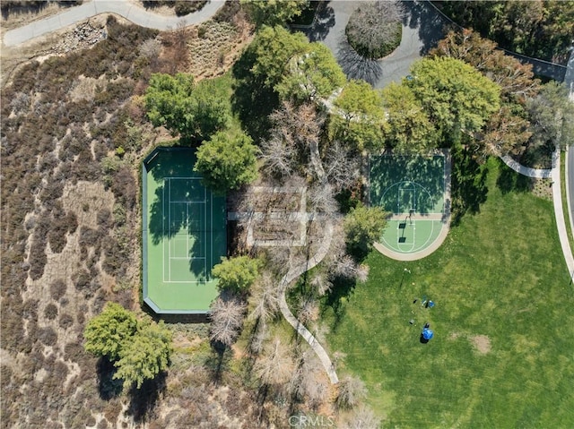 birds eye view of property