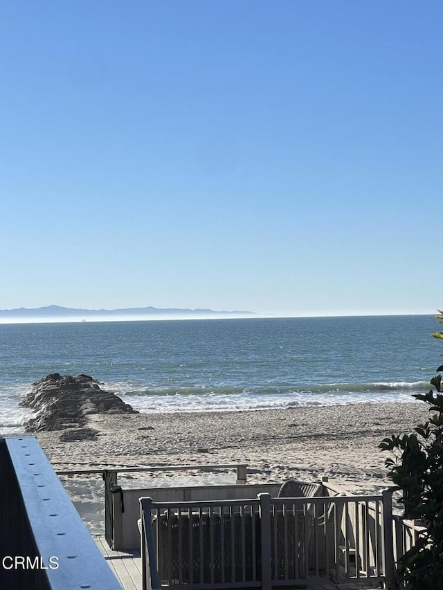 water view featuring a view of the beach