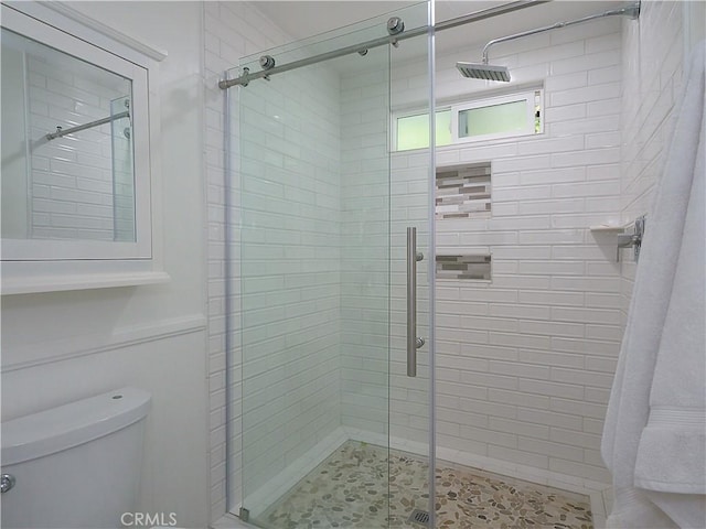 17 Barkentine Rd, Rancho Palos Verdes, CA 90275 - bathroom with a shower with shower door and toilet