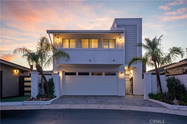 modern home with a garage