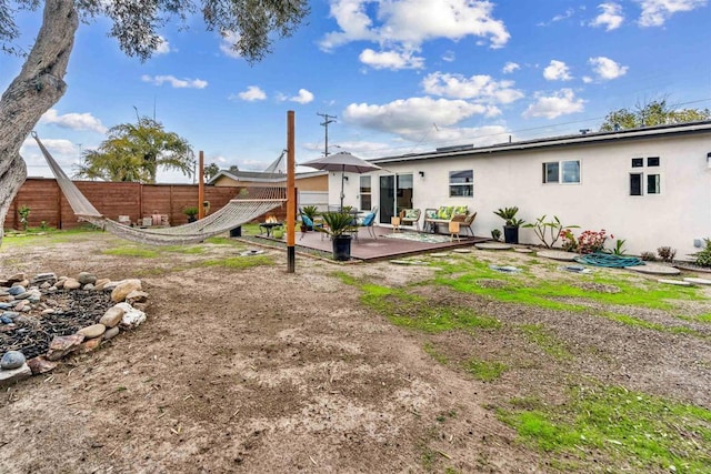 rear view of house with a patio