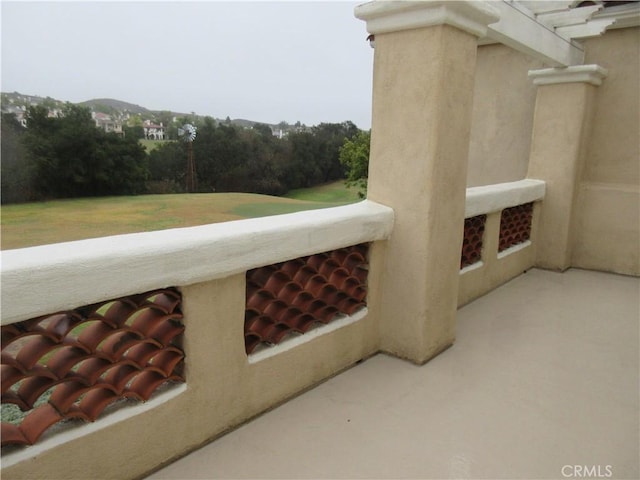 view of patio / terrace featuring a balcony