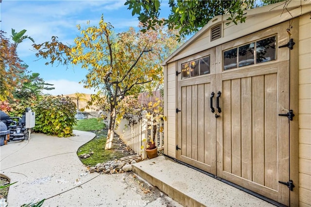 view of outbuilding