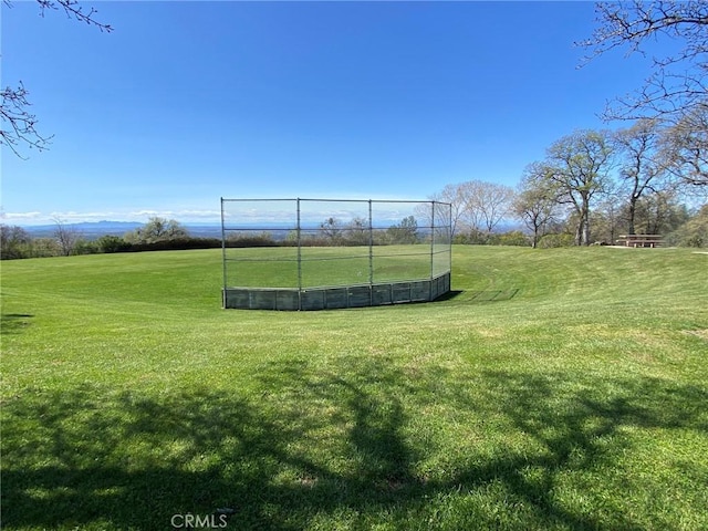 view of home's community featuring a yard and a rural view