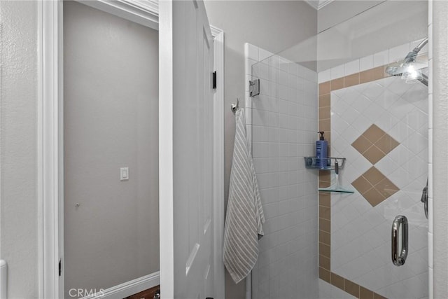 bathroom with walk in shower