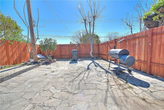 view of patio / terrace with a fenced backyard