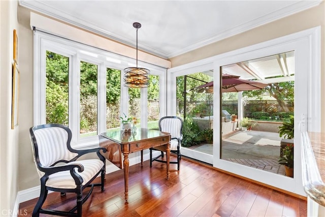 view of sunroom / solarium