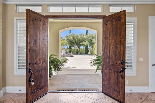 view of entrance foyer